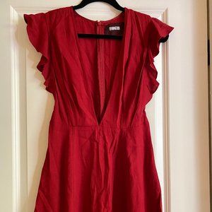 Reformation Red Dress Size 4